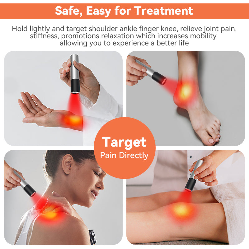 Red Light Led Flashlight Pain Relief Portable Red Light Therapy Muscle Pain Infrared Lamp Led Therapy Skin Care Pet-friendly
