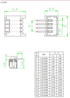 20pcs SH1.0 1.25 ZH1.5 PH2.0 XH2.54 mm Male Pin Header Socket Dip/Right Angle RA SMD SMT 2/3/4/5/6/7/8/9/10/12P Wafer