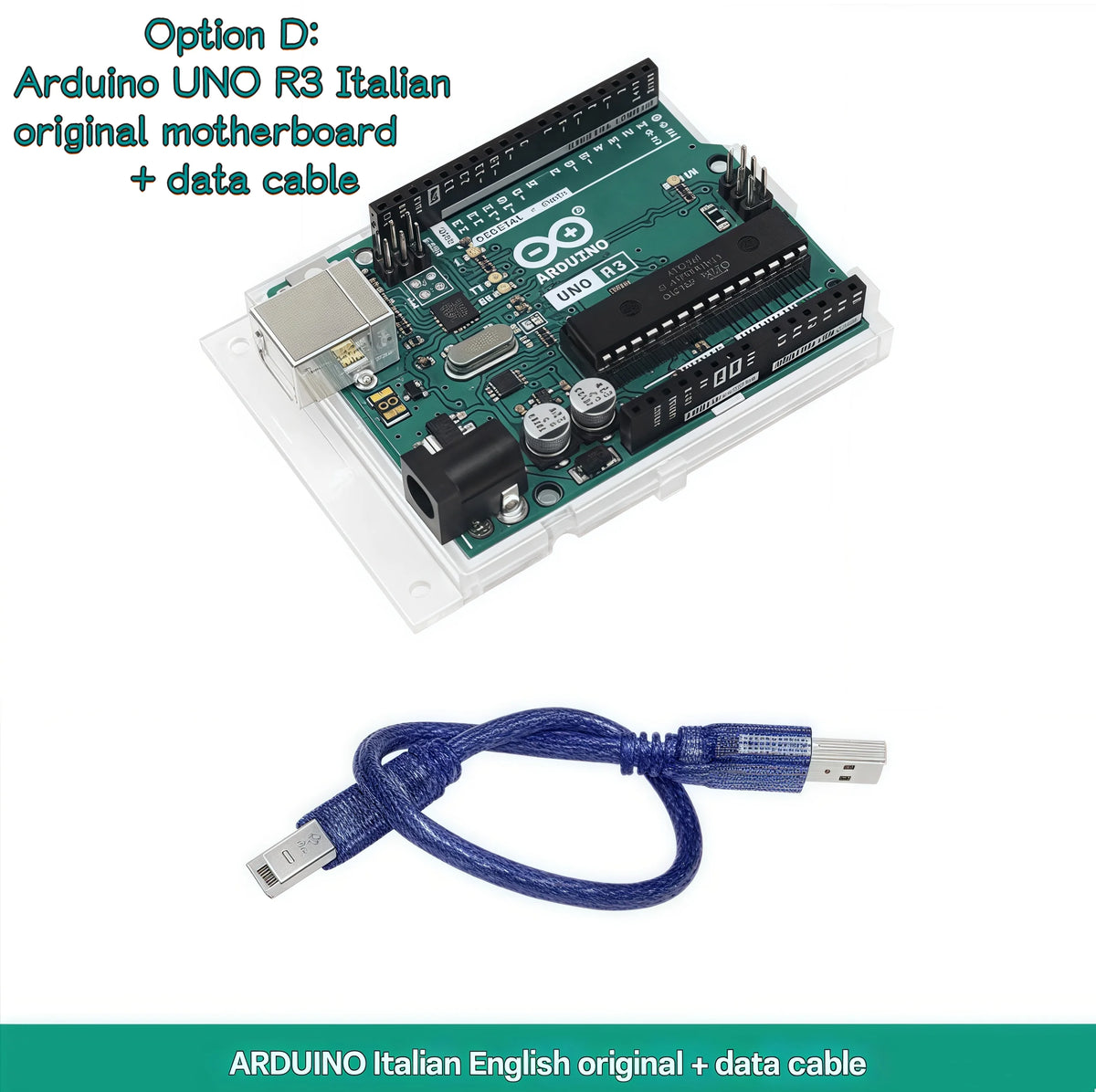 Arduino UNO R3 Italian original development board. Original MCU and Arduino UNO R3 domestic compatible version.