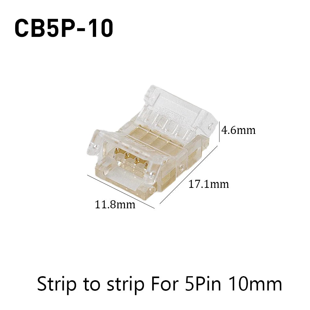 SMD Crystal Joint 2 3 4 5Pin LED Wire Connectors Solderless For 5mm 8mm 10mm Quick Terminal Block Strip Light Wire Connection