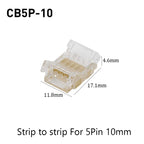 SMD Crystal Joint 2 3 4 5Pin LED Wire Connectors Solderless For 5mm 8mm 10mm Quick Terminal Block Strip Light Wire Connection
