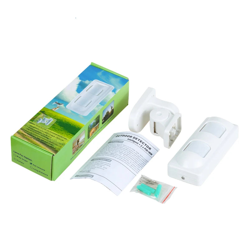 Wired 2PIR+Microwave Outdoor Anti-mask Anti-EMI PIR Motion Sensor for Wired Alarm Systems, Pet Friend/Curtain/Wide Angle