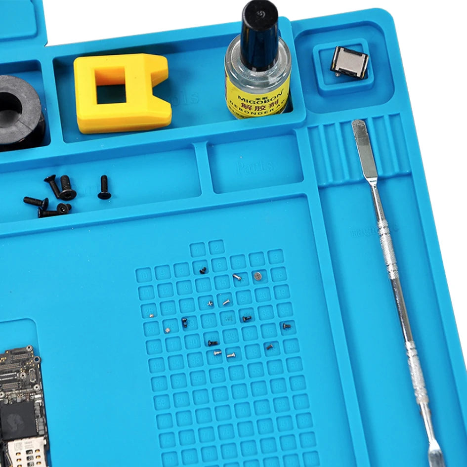 S-110 120 130 Soldering Mat Soldering Station Repair Pad Maintenance Platform Desk Mat Solder Rework Repair Tools