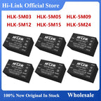 HLK-5M12 HLK-5M05 HLK-5M24 HLK-5M03 HLK-5M09 Hi-Link Original 5W AC DC Power Module 220V to 3.3V/5V/9V/12V/15V/24V Switch CE FCC