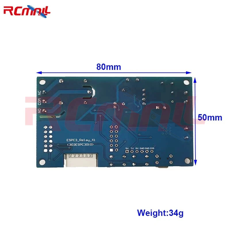 AC/DC Power Supply ESP32 WIFI Blue-tooth BLE 1-channel Relay Module ESP32 C3 Development Board ESP32-C3/ESP-C3-12F
