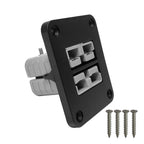 Single/Dual Socket 50A Flush Mount Bracket Panel Cover for Anderson Plug Charging Power&USB Car Caravan Solar Battery Connector