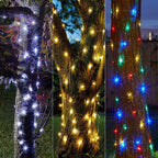 Green Cable LED Christmas String Fairy Lights Garland Outdoor Waterproof For Birthday Party Halloween Garden Room Decoration