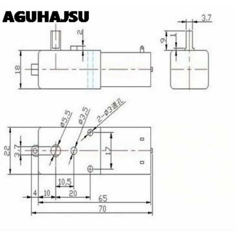 2pcs TT Motor 130motor Smart Car Robot Gear Motor for Arduino DC3V-6V DC Gear Motor Intelligent Car Chassis Four Drive Car Hot