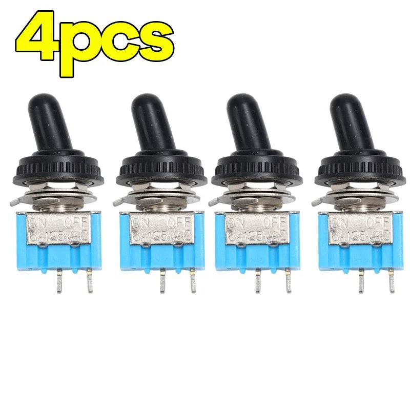 1-10PCS MT-S101 2-Pin 2-Position Miniature Toggle Switch Blue Micro Toggle Switch Tool Motorcycle Boat Supplies Accessories