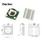 10W High Power LED Chip IR Infrared 660nm 680/730/760/810/850nm 12W 3535 Bead 2V 4V 8V 700/1400/2800mA For Night Vision Security