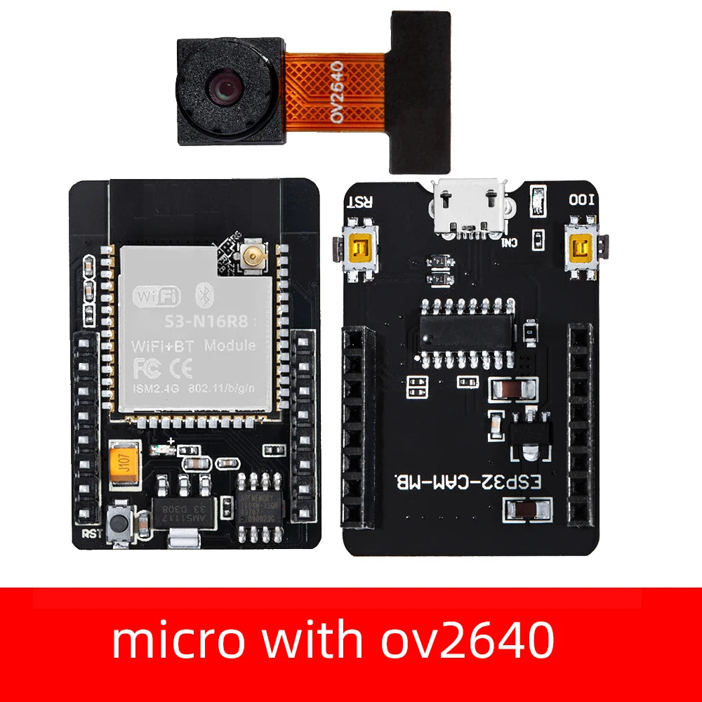 ESP32-S3-N16R8 CAM Development Board WiFi+ Bluetooth Module With OV2640/OV3660 Camera