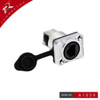 10pcs Waterproof D type RJ45 Connector Female to Female Socket Metal Shell Chassis Panel Mount Network Ethernet RJ45 Adapter