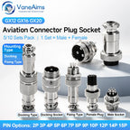 5/10Set GX12 GX16 GX20 Aviation Connector 2 3 4 5 6 7 8 9 10 12 14 15 Pin Docking Fixing Circular Metal Male Female Plug Socket