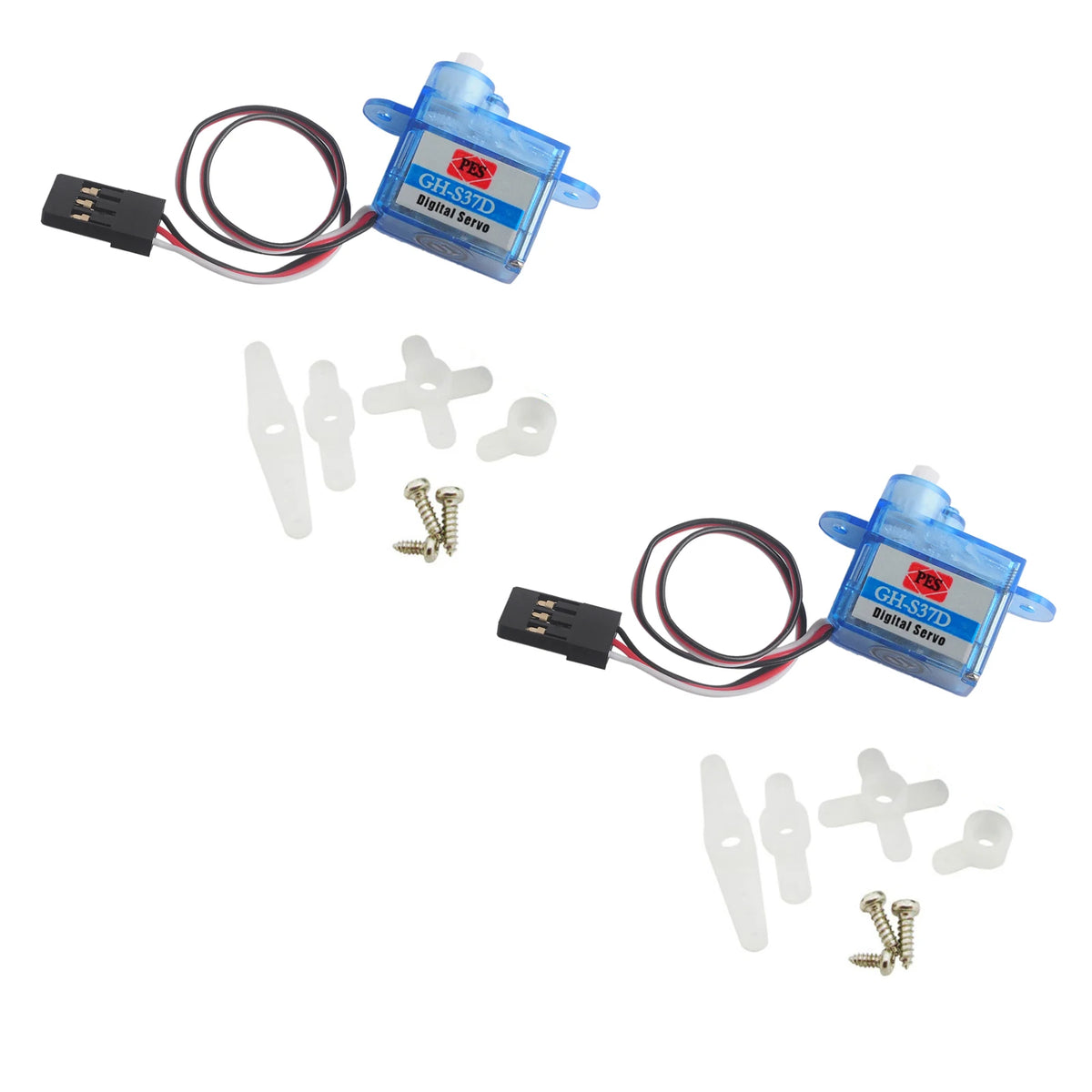 1/2/4 PCS GH-S37D Micro Digital Servo Motor 3.7g Super Light 90 Degree for RC Plane/Helicopter/Boat/Car Super Light Mini Servos