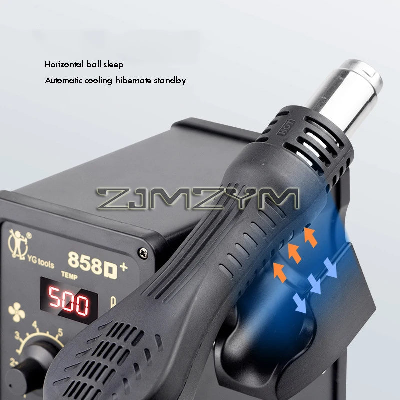 858D Hot Air Gun BGA Soldering Rework Station Blower Hair Dryer Hairdryer Soldering Heat Gun 220V 110V SMD SMT Welding Repair