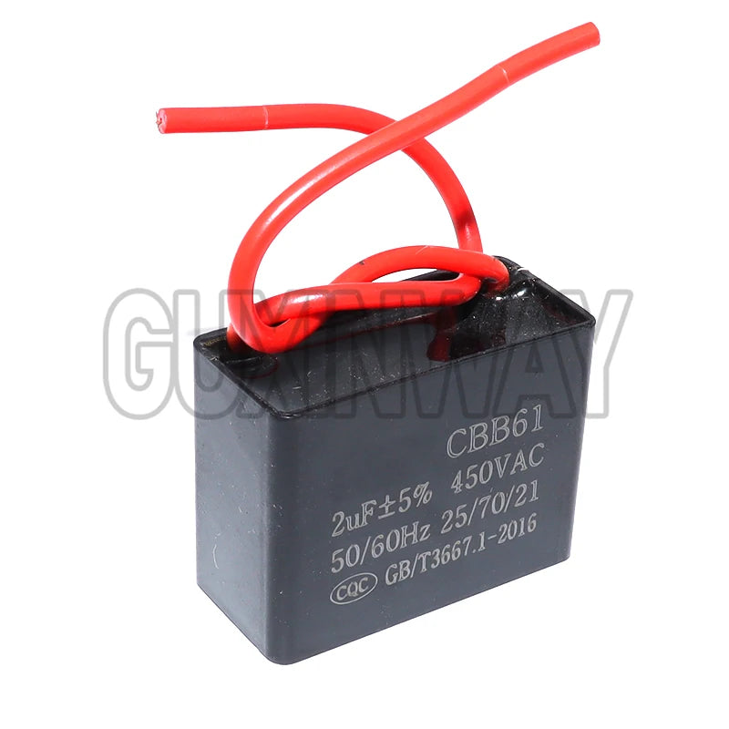 CBB61 Capacitor 450V Fan Starting Capacitor 450V Fan Capacitors 1UF/1.2UF/1.5UF/2UF/2.5UF/3UF/4UF/5UF/6UF/10UF