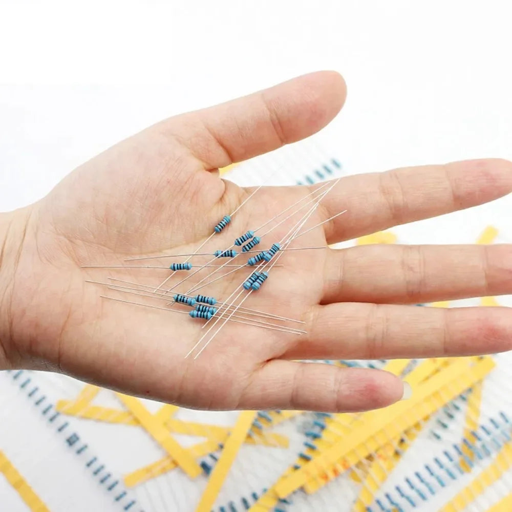 300pcs 1/4W Metal Film Resistors Kit 10Ohm ~1MOhm 30Values 1% Accuracy 0.25W Electronic Components Kit