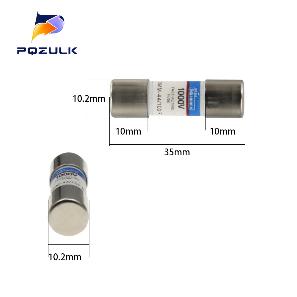 10PCS 10X35MM DMM-44/100-R, DMM-B-44/100-R 440mA 1000V 10kA Fast-Acting Ceramics Fuse