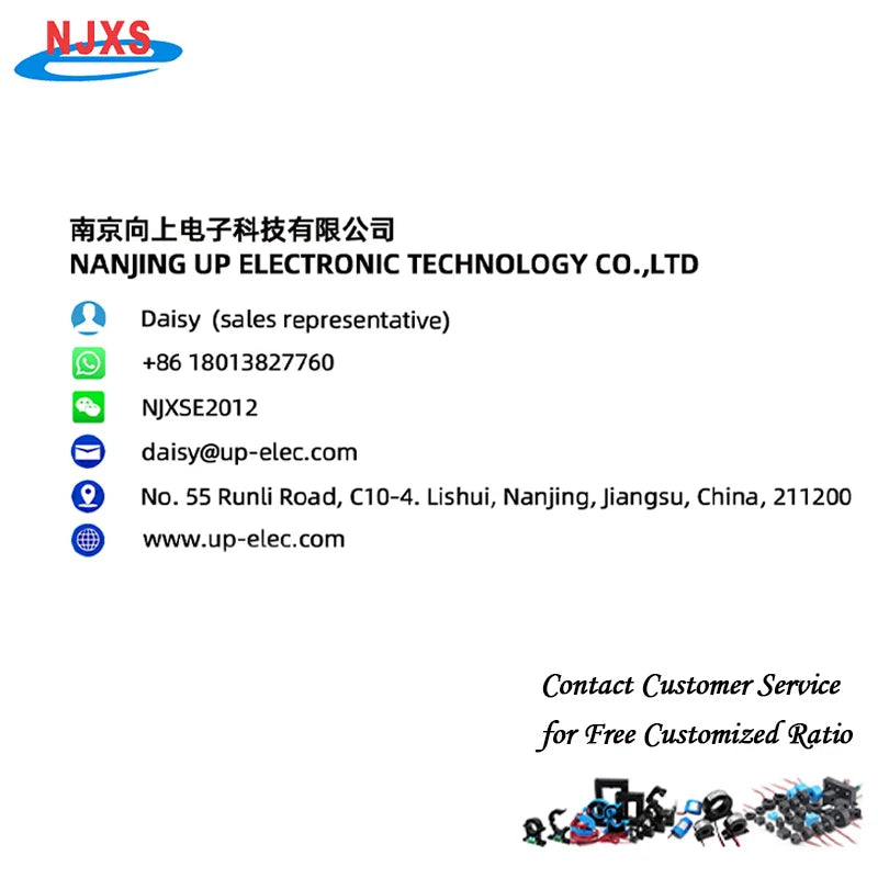 NJXSE DL-CT08CHL18 Micro Precision Current Transformer 1000/1 2000/1 10A 20A 30A 50A 100A AC High Quality Current Transformer CT