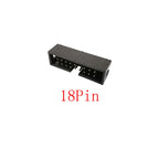 10Pcs DC3 2.54mm Pitch Double Row Male Socket Straight IDC Box Headers PCB Connector 6/8/10/12/14/16/18/20/24/26/30/34/40/50 Pin