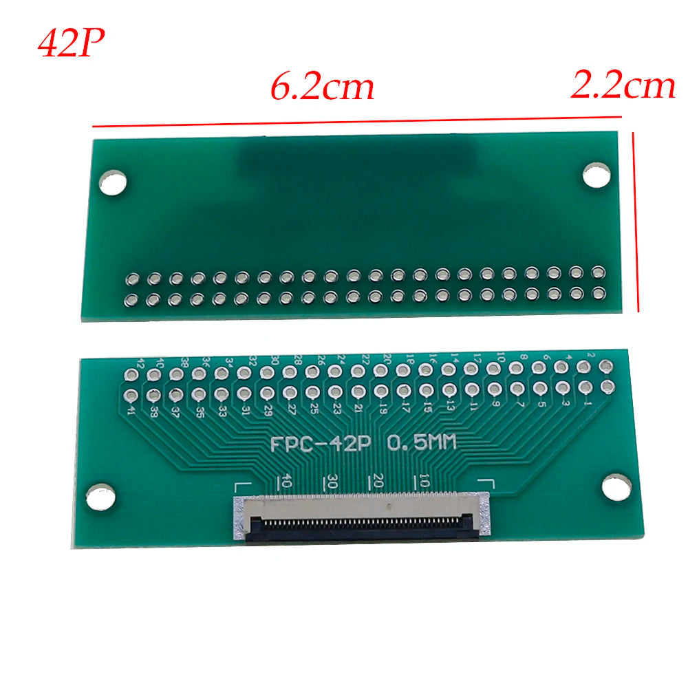 FPC FFC Flexible Cable Adapter Board 0.5mm Pitch Connector SMT to 2.54mm 16P/18P/20P/22P/24P/26P/30P/36P/40P/45P/50P/56P/60P/80P