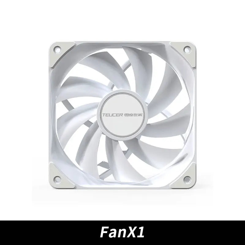 TEUCER PC Computer Case Fan PWM 4 Pin 120mm Silent 12CM Fan CPU Cooler Cooling Fan Cooling Radiator Fan 12V Adjust Fan Speed