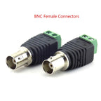 2/5/10pcs 12V DC BNC Male Female Connector Coax CAT5 Video Balun Adapter Plug For Led Strip Lights CCTV Camera Accessories B5