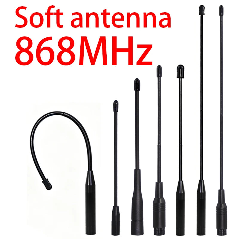 GIZONT LoRa 868MHz Soft Antenna 17CM 863-870MHz SMA Flexible Whip Antenna 20CM For MeshTastic LoRaWan ESP 32 Teletransmission