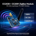 ZigBee UART Module CC2530 with CC2591 PA, Wireless Serial Adapter for IoT
