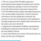 1M/2M HT-NTC100K Thermistor Temperature Sensor For High Temperature Filament 350 Degrees Hotend Kit B3950 For 3D Printer Parts