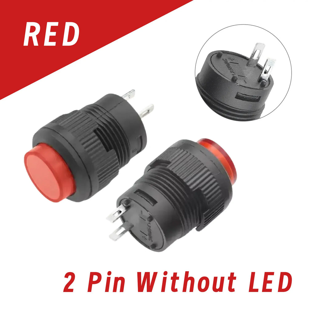 5/20/100PCS Self Reset/Self-locking 16MM Momentary Push Button Switch 4Color LED Lighting 2Pin 4Pin R16-503/AD R16-503/BD