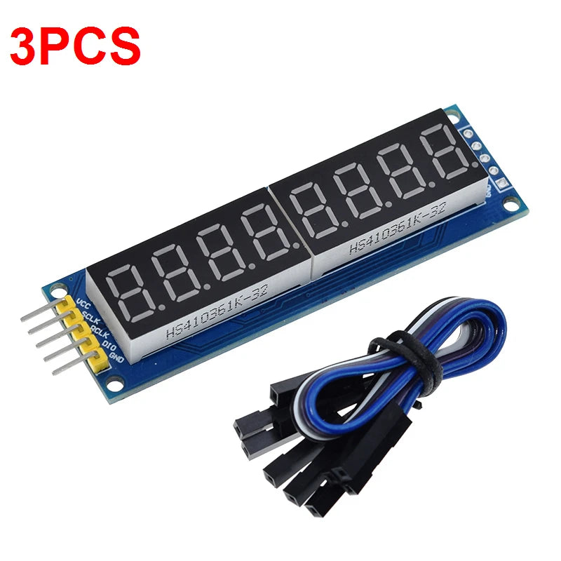 TM1637 4 Bits / TM1638 / 74HC595 8 bit Digital LED Display Module 7 Segment 0.36Inch Clock RED Anode Tube Four Serial Driver