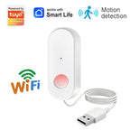 WiFi Human Motion Sensor PIR Infrared Detector Works With Tuya Smart Life APP Home Security Anti-theft Devices Support Alexa