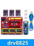 3DV4 CNC Shield V4 + Nano 3.0 + 3pcs DRV8825 Reprap Stepper Drivers Set For Arduino