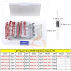 DIP SMD Zener Diode TVS Diodes Fast Switching Schottky Diode Assorted Kit DIY Mix Electronic set