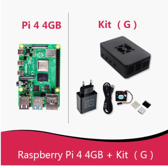 Official Original Raspberry Pi 4 Model B Dev Board Kit RAM 2G 4G 8G 4 Core CPU 1.5Ghz 3 Speeder Than Pi 3B+