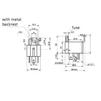 6PCS 30A 4 Pin 5 Pin Copper Terminal Auto Relay DC 12V 24V Fused On/Off Car Motor Relay with Holder Socket On/Off Fused Relay