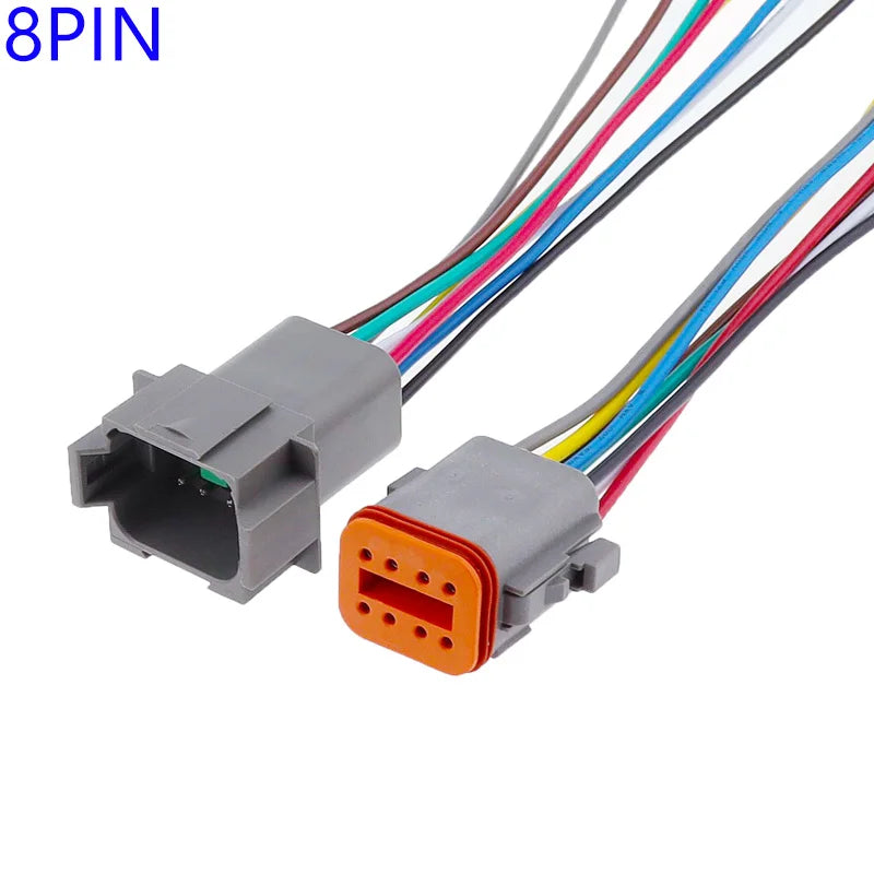 1 Pcs Deutsch DT connector with 15cm Wiring harness DT06-2S/DT04-2P 2P 3P 4P 6P 8P 12P waterproof electrical connector