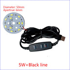 1PCS DC5V Dimming Light Switch Of 2 Meters With LED Chips 5730 SMD LED Lamp 1W 2W 3W 4W 5W 10W LED Light Beads White Warm White