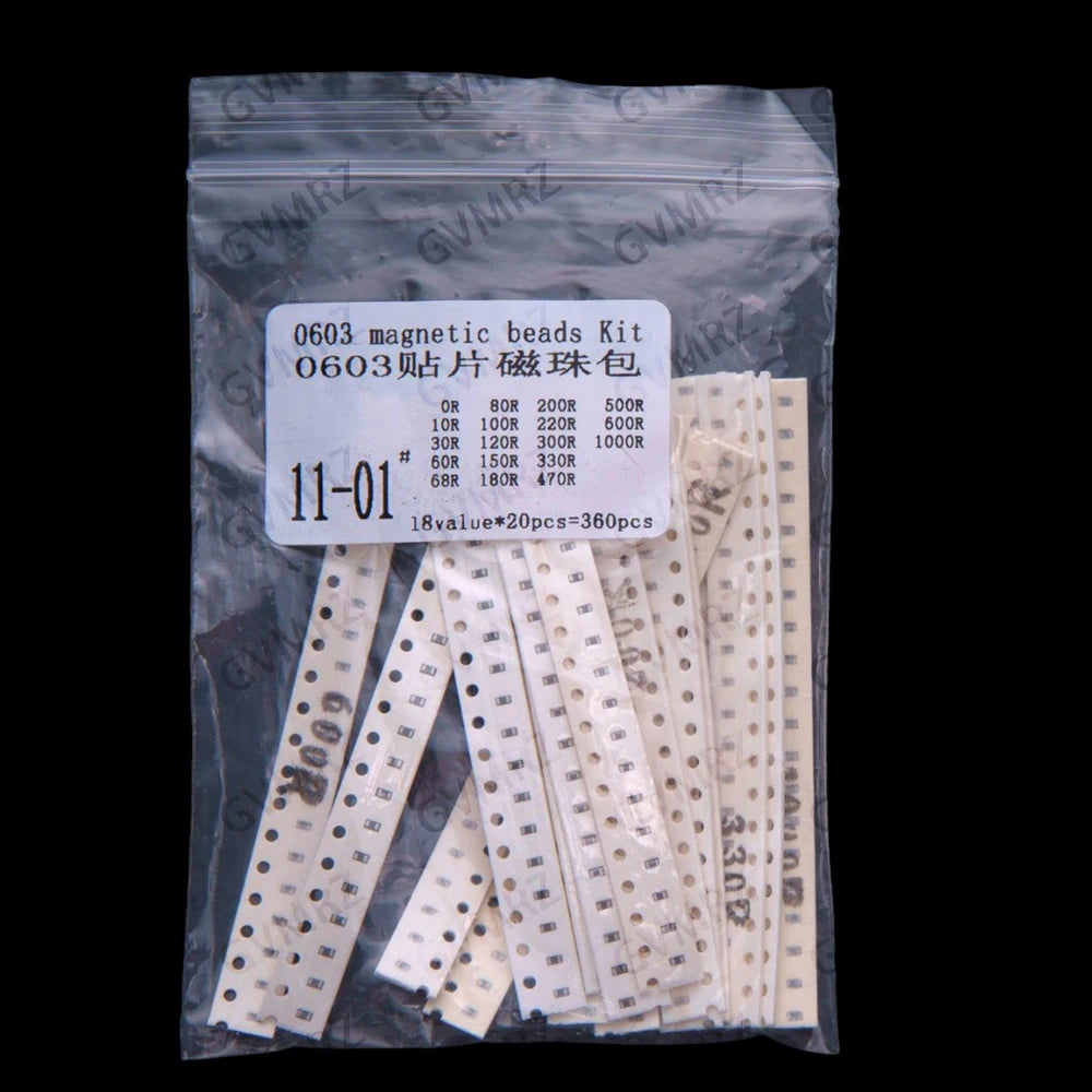 18Values 16Values 0r-330r 0603 0805 1206 SMD ferrite beads SMD 0r 150r 47r 10r 150r 300r 100r 120r 330r