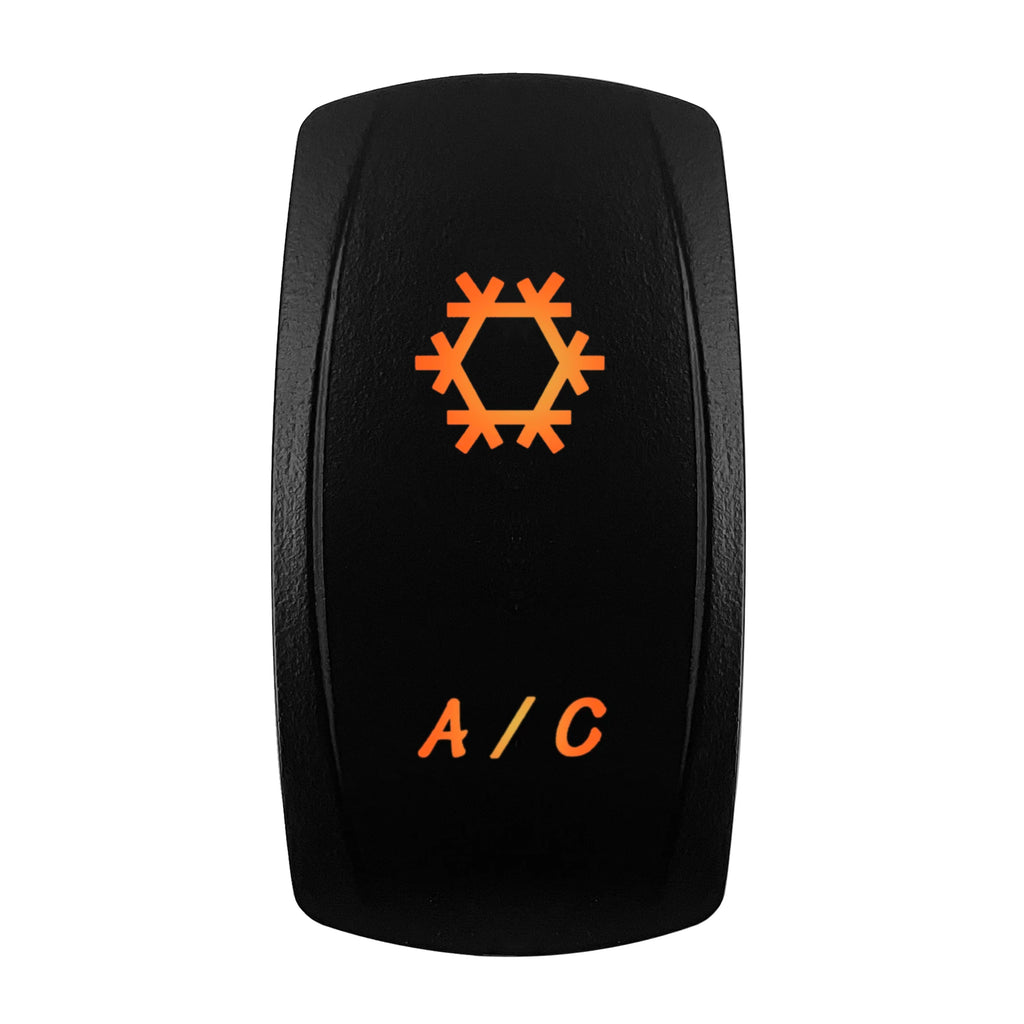 12V-24V Orange Led Rocker Switch Waterproof 20A Amber Light SPST DPDT Toggle Key for Car Boat ATV Camper Motorhome Auto Machine
