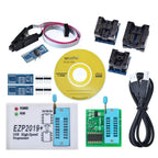 EZP2019 USB SPI Flash/EEPROM Programmer – Multi-Chip Support (24/25/93/BIOS) with 5 Universal Adapter Sockets