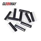 10PCS 4PIN 5PIN 6PIN 7PIN 8PIN 9PIN 10PIN Exclusion Network Resistor Array DIP 100 220 330 470 680 1K 1.2K 2K 3.3K 4.7K 10K 100K