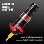 New Flux MAX Wireless Tattoo Machine’4.0 Stroke 2400mAh 2 battery lithium battery tattoo pen