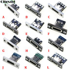 1pcs USB 3.1 Type C Female Double-sided Positive Negative Plug-in Test Board With PCB Board Type-c Connector Data Charging Port