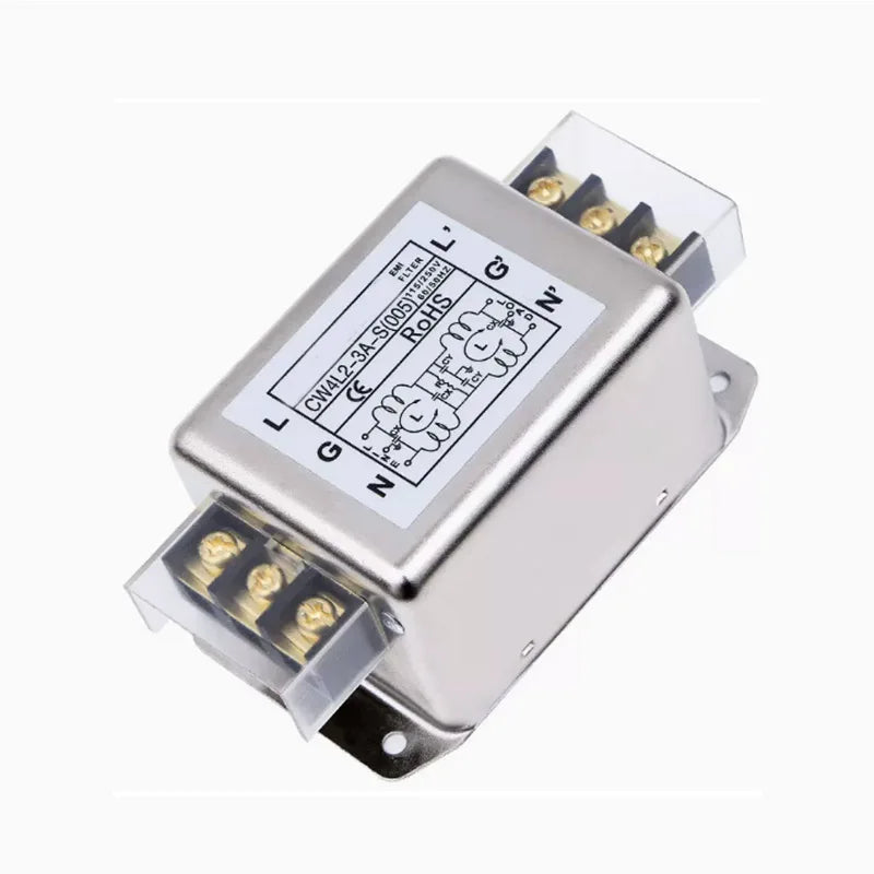 New 220V AC Anti-interference Power Supply EMI Filter CW4L2 CW4L2-20A-S CW4L2-6A-S CW4L2-10A-S CNC Purifier for Enhanced Perform
