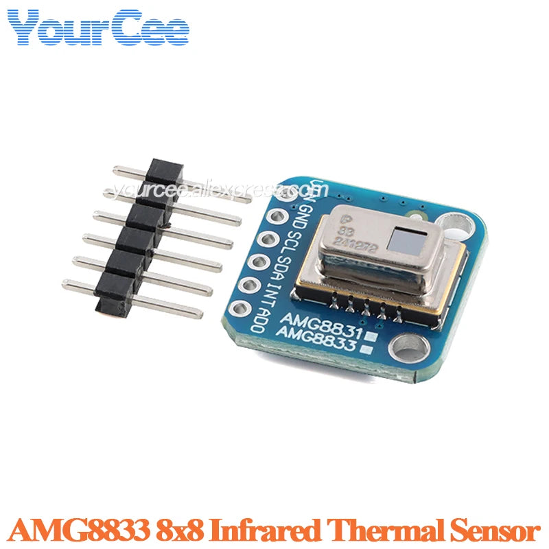 AMG8833 8*8 IR Thermal Imager Array Temperature Sensor Module 8x8 Infrared Camera Sensor 10Hz for Arduino Raspberry Pi Python