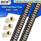10PCS Gold 1808 AC 0451 SMD Fast blow Fuse 0.5A 500mA 1A 2A 3A 4A 5A 6.3A 8A 10A 12A 15A 500MA 750MA ibuw ultra-rapid fuses