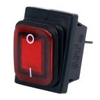 ON OFF KCD4 waterproof and oil proof switch four feet 2 file red green with lights six foot rocker power switch LED 12V 220V
