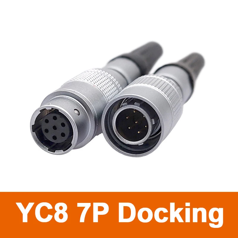 YC8 Mini Circular Connectors 8mm 2 3 4 5 6 7pin Sensor Connector Docking Push Pull Self Lock 8mm
